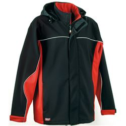 CHAQUETA IMPERMEABLE SOFTSELL - NORWAY#ROJO